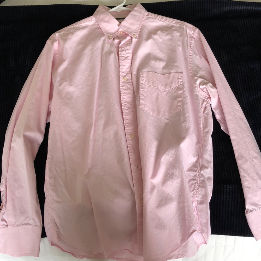 J crew pink dress shirt sz 15-15.5